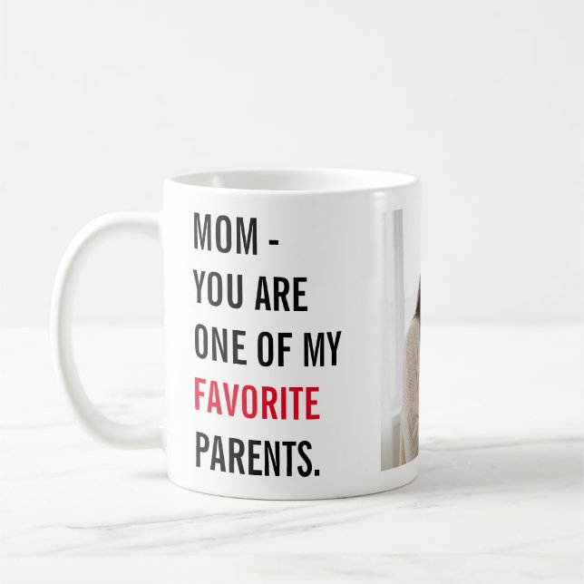 Moderne Collage-Foto- & Frohe Muttertagsgeschenke  Kaffeetasse (Links)