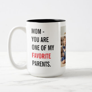 Moderne Collage-Foto- & Frohe Muttertagsgeschenke Zweifarbige Tasse