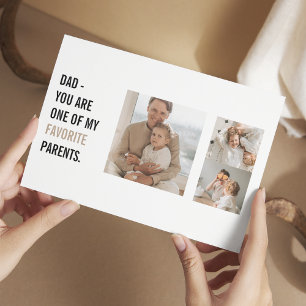 Moderne Collage Foto & Frohes Vatertagsgeschenk Postkarte