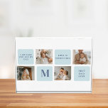 Moderne Collage Fotos Blue Best Fathers Geschenk<br><div class="desc">Moderne Collage Fotos mit einem blauen Thema können ein gutes Geschenk für Vatertag oder jede Gelegenheit,  einen besonderen Vater zu feiern. Collage Fotos sind eine einzigartige und kreative Art,  eine Sammlung unvergesslicher Momente zu präsentieren und können an den Stil und die Persönlichkeit des Empfängers angepasst werden.</div>