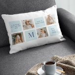 Moderne Collage Fotos Blue Best Fathers Geschenk Lendenkissen<br><div class="desc">Moderne Collage Fotos mit einem blauen Thema können ein gutes Geschenk für Vatertag oder jede Gelegenheit,  einen besonderen Vater zu feiern. Collage Fotos sind eine einzigartige und kreative Art,  eine Sammlung unvergesslicher Momente zu präsentieren und können an den Stil und die Persönlichkeit des Empfängers angepasst werden.</div>