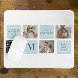 Moderne Collage Fotos Blue Best Fathers Geschenk Mousepad<br><div class="desc">Moderne Collage Fotos mit einem blauen Thema können ein gutes Geschenk für Vatertag oder jede Gelegenheit,  einen besonderen Vater zu feiern. Collage Fotos sind eine einzigartige und kreative Art,  eine Sammlung unvergesslicher Momente zu präsentieren und können an den Stil und die Persönlichkeit des Empfängers angepasst werden.</div>