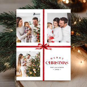 Moderne Collage Frohe Weihnachten Einfach