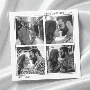 Moderne Collage Glückliches Valentinstag-Foto Feiertagskarte
