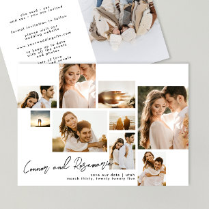 Moderne Collage individuell anpassbares Multi 10 F Save The Date