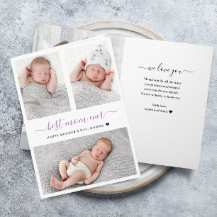 Moderne Collage-Muttertags-Karte Karte