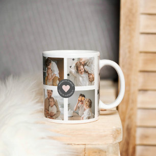 Moderne Collage Personalisiertes Familienfoto-Gesc Tasse