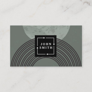 Moderne Coole Abstrakte Kunst Business Card Visitenkarte