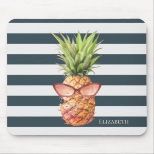 Moderne Coole Ananas Streifen Mousepad