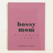 Moderne Coole Bossy Mom Blush Rosa Personalisiert