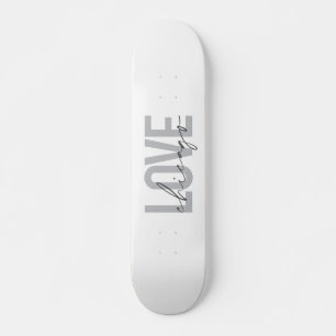 Moderne, coole, einfache, minimale Design-Liebe Ch Skateboard
