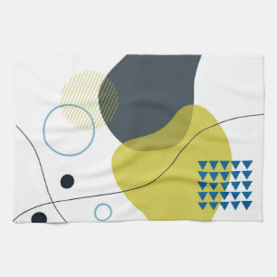 Moderne, coole, einzigartige, trendige Illustratio Geschirrtuch