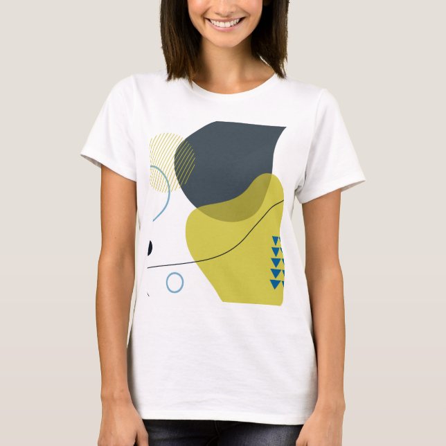 Moderne, coole, einzigartige, trendige Illustratio T-Shirt (Vorderseite)