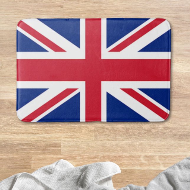 moderne coole Gewerkschaft Jack Flag London Mode Badematte (modern cool union jack flag london fashion bathroom mat)