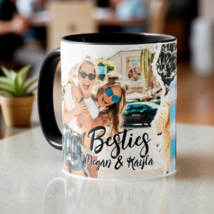 Moderne Coole Grunge-Beste-Freundinnen-BFF-Foto Tasse
