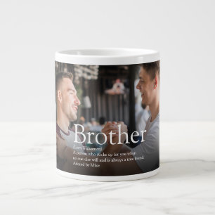 Moderne coole lustige Foto-Bester-Bruder-aller-Zei Jumbo-Tasse