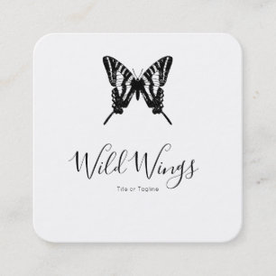 Moderne coole Schmetterlinge Visitenkarte Telefonnummerkarte