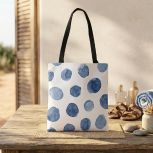 Moderne coole Sommerstrände mit blauen Aquarellbil