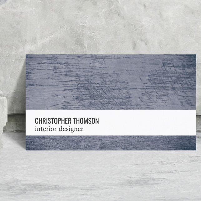 Moderne Coole Textur Blau Weiße Innenarchitektur D Visitenkarte (Von Creator hochgeladen)