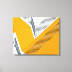 Moderne, coole, trendige, urbane, einfache geometr leinwanddruck