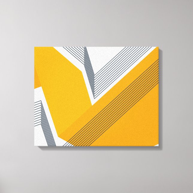 Moderne, coole, trendige, urbane, einfache geometr leinwanddruck (Vorderseite)