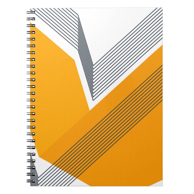 Moderne, coole, trendige, urbane, einfache geometr notizblock (Vorderseite)