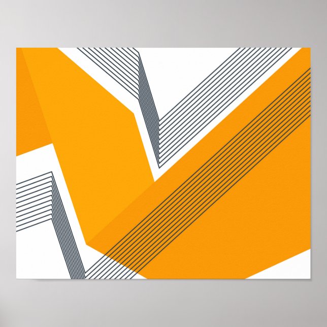 Moderne, coole, trendige, urbane, einfache geometr poster (Vorne)