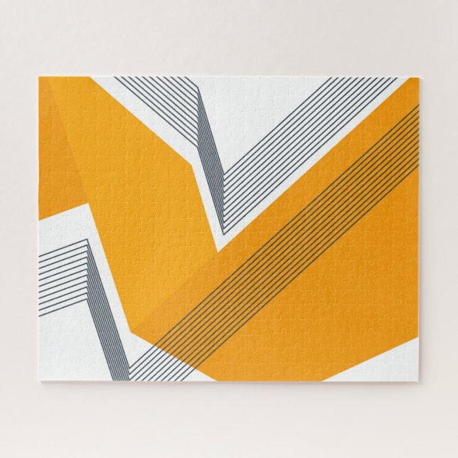 Moderne, coole, trendige, urbane, einfache geometr puzzle (Horizontal)