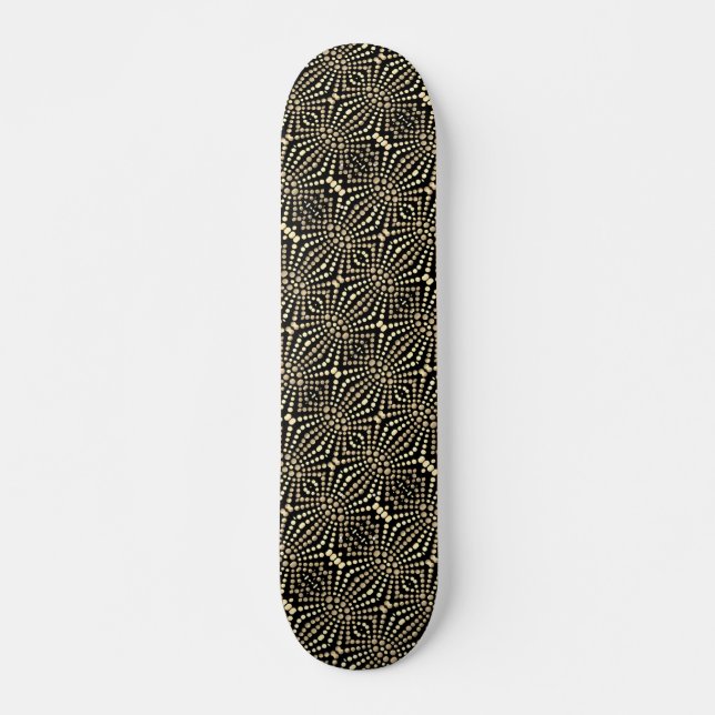 Moderne Coole und trendige Dot Art Skateboard (Vorne)