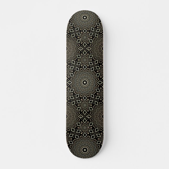 Moderne Coole und trendige Dot Art Skateboard (Vorne)