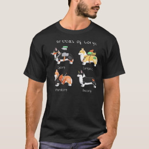 Moderne Corgi-Rassen Cycorg Corganic Hardcorg Un T-Shirt