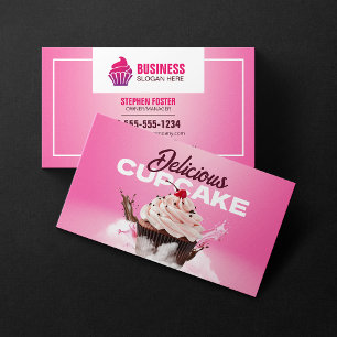 Moderne Cupcake-Bäckerei-Konditorei-Dessert-Torte Visitenkarte