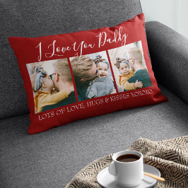 Moderne Custom I Liebe You Daddy | 3 FOTO Lendenkissen