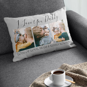 Moderne Custom I Liebe You Daddy 3 FOTO Lendenkissen