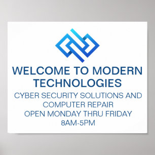 Moderne Cybersicherheits-Computer-Technologieunter Poster