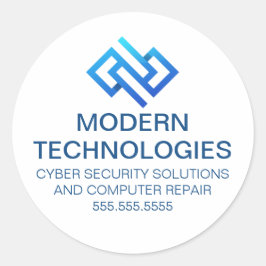 Moderne Cybersicherheits-Computer-Technologieunter Runder Aufkleber