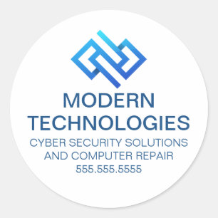 Moderne Cybersicherheits-Computer-Technologieunter Runder Aufkleber