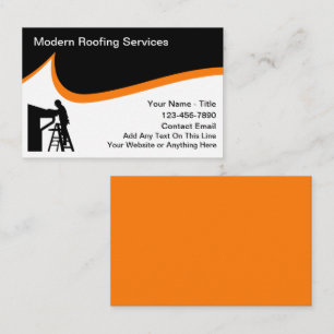 Moderne Dachdienstleistungen Fett Design Visitenkarte