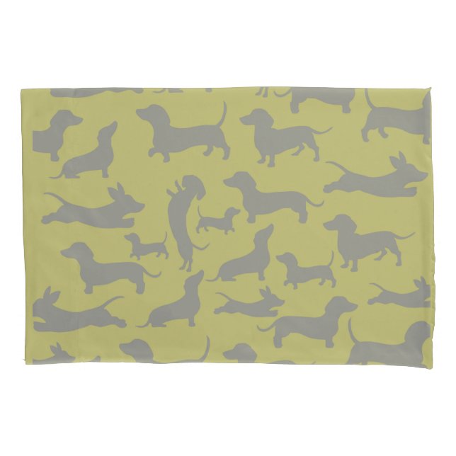 Moderne Dackel Kissenbezug (Vorderseite)