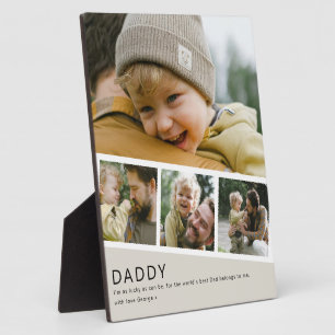 Moderne Daddy-Foto-Streifen-Collage Fotoplatte