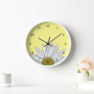 Moderne Daisy Yellow Rustica Uhr