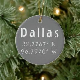 Moderne Dallas Breiten und Längen Keramik Ornament