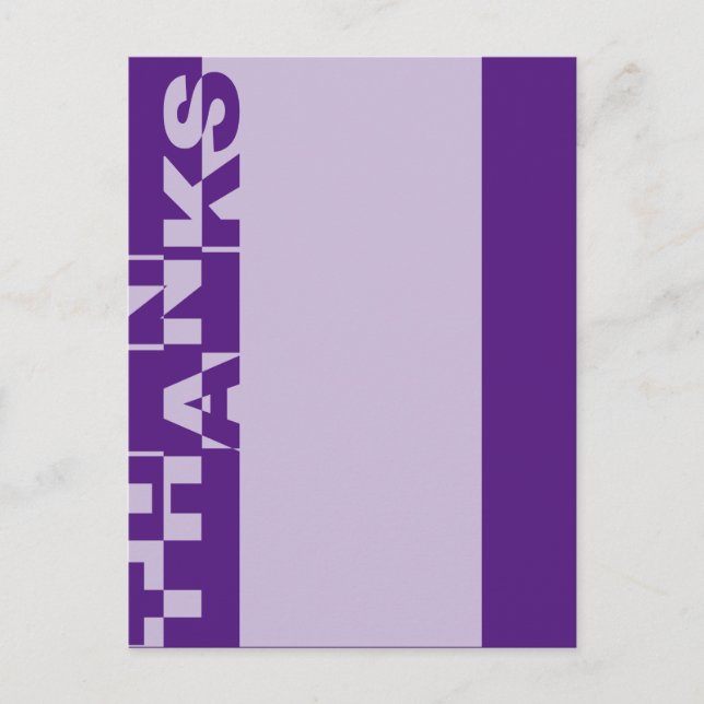 Moderne DANKE Banner + Ihr Backgr. Ideen Postkarte (Vorderseite)