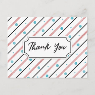 Moderne Danke Postkarte