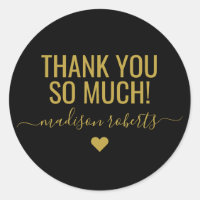 Moderne danke so viel Typografie schwarzes Gold