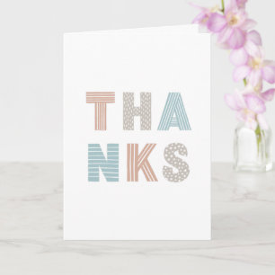 Moderne "Danke"-Typografie. Fette Lettern "Danke" Karte