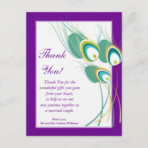 Moderne Dankeskarten-Hochzeitskarte im Design des  Dankeskarte