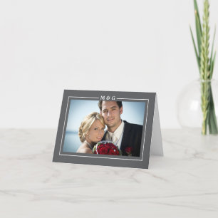 Moderne Dankeskarten mit Anfangsbuchstaben Dankeskarte