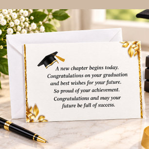 Moderne Dankeskarten zur Graduierung Elegant Absch Postkarte
