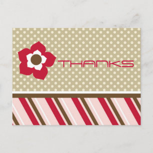 Moderne Danksagungen Postkarte